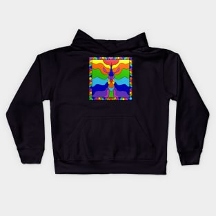 Stained Glass Unicorn Kids Hoodie